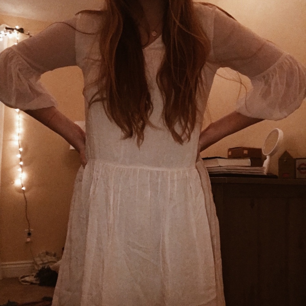 VILA peach blush dress